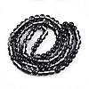 Baking Paint Transparent Glass Beads Strands DGLA-N011-8mm-10-2