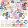 112Pcs 14 Colors Transparent Handmade Lampwork Beads LAMP-SC0001-32-1