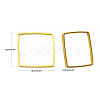 Square Brass Linking Rings X-EC03012mm-G-2