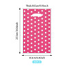 Polka Dot PET Plastic Packing Bags with Die Cut Hole Handle ABAG-TADJ0002-001B-2