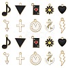 20Pcs 10 Styles Alloy Enamel Charms ENAM-FS0003-45-1