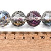 Transparent Electroplate Glass Beads Strands EGLA-N002-34G-F05-2