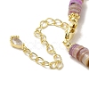 Natural Pearl & Shell Beaded Bracelets BJEW-C051-05G-3