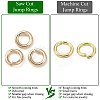 Ion Plating(IP) 304 Stainless Steel Open Jump Rings X-STAS-M081-02G-03-2