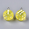 Epoxy Resin Pendants CRES-N025-12A-4