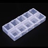 Cuboid Plastic Bead Containers CON-N007-02-2