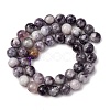 Natural Lepidolite Beads Strands X-G-G284-A02-8mm-4