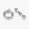 Tibetan Style Alloy Toggle Clasps TIBE-L003-015AS-1