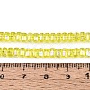 Electroplate Transparent Glass Beads Strands EGLA-N022-09A-B08-4