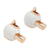 Spray Painted Zinc Alloy Cord Lock Clasp FIND-WH0111-157A-1