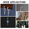 16Pcs 4 Style Stainless Steel Pendants STAS-AR0001-78-6