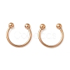 303 Stainless Steel Circular/Horseshoe Barbell Nose Rings WG86D19-23-1