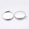 Tarnish Resistant 304 Stainless Steel Pendant Cabochon Settings LS-STAS-I069-37-25MM-2