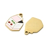 304 Stainless Steel Enamel Pendants X1-STAS-G360-04G-08-2