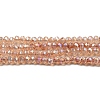 Transparent Baking Paint Glass Beads Strands DGLA-F002-02A-05-1