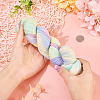 1 Skein Gradient Segment Dyed 80% Wool 20% Acrylic Blended Yarn OCOR-TA0003-02D-8