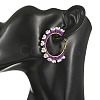 Glass Hoop Earrings EJEW-MZ00827-2