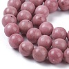Natural Rhodonite Bead Strands X-G-L417-08-8mm-3
