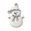 Anti-Tarnish Christmas 201 Stainless Steel Pendants STAS-Q015-09P-1