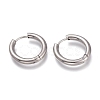 Tarnish Resistant 201 Stainless Steel Huggie Hoop Earrings EJEW-O095-05-04-1