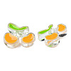 Transparent Acrylic Enamel Beads TACR-N012-006F-3