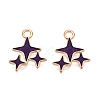 Alloy Enamel Pendants X1-ENAM-T020-38F-RS-1