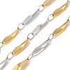 Ion Plating(IP) 304 Stainless Steel Twist Oval Link Chains CHS-K017-02GP-1