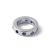 Brass Micro Pave Cubic Zirconia European Beads KK-K399-14P-2