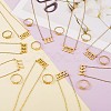 Number Pendant Necklace & Open Cuff Ring JX201A-2