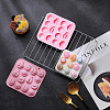 2Pcs Half Fruit Shape DIY Silicone Molds DIY-CJ0002-04-4