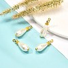 Glass Pearl Pendants PALLOY-JF00902-2