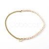 Brass Enamel Curb Chain Necklaces NJEW-JN03482-02-1