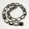 Electroplated Glass Beads EGLA-H002-A-08-2
