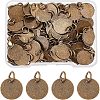 100Pcs Brass Stamping Blank Tag Charms KK-FH0002-60AB-1