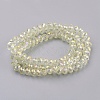 Electroplate Glass Beads Strands X-GLAA-K027-02AB-2