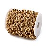 304 Stainless Steel Textured Rolo Chains STAS-P386-08G-3