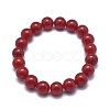Natural Jade Bead Stretch Bracelets BJEW-K212-B-036-2