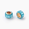 Glass European Beads GLAA-G064-01G-2