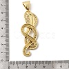 Brass Micro Pave Clear Cubic Zirconia Pendants KK-H267-060A-G-3