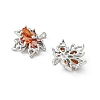 SHEGRACE Brass Cubic Zirconia Charms XGRQ3P644-614P-2