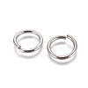 Tarnish Resistant 304 Stainless Steel Open Jump Rings STAS-E464-09E-P-1