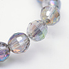 Electroplate Glass Bead Strands X-EGLA-R041-8mm-01-2