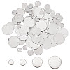 80Pcs 4 Styles 201 Stainless Steel Connector Charms STAS-UN0052-74-1