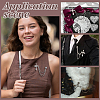 Cross Alloy Rhinestone Lapel Pin Backs JEWB-WH0051-057P-5
