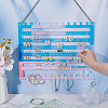 2Pcs Acrylic Wall Mounted Jewelry Display Stands for Earrings Necklaces Bracelets Rings OACR-BC0001-28-3