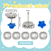 10Pcs Alloy Glass Rhinestone Brooches AJEW-PH01687-2