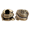 2Pcs Brass European Beads KK-FH0008-13AB-1