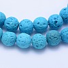 Natural Lava Rock Beads Strands G-F531-8mm-G04-3