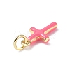 Real 18K Gold Plated Eco-Friendly Rack Plating Brass Enamel Pendants KK-F845-40G-3