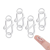 4Pcs 925 Sterling Silver S-Hook Clasps STER-NB0001-29-1